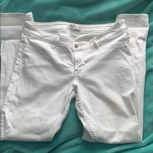 White Hollister Skinny Jeans Size 13